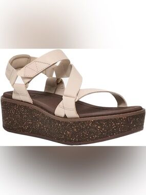 Teva Neutral Beige Strappy Wedge Sandal